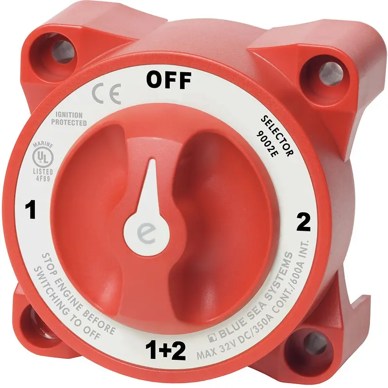Blue Sea 9002E E-Series Battery Switch Selector W/Alternator Field Disconnect [9002E] 1