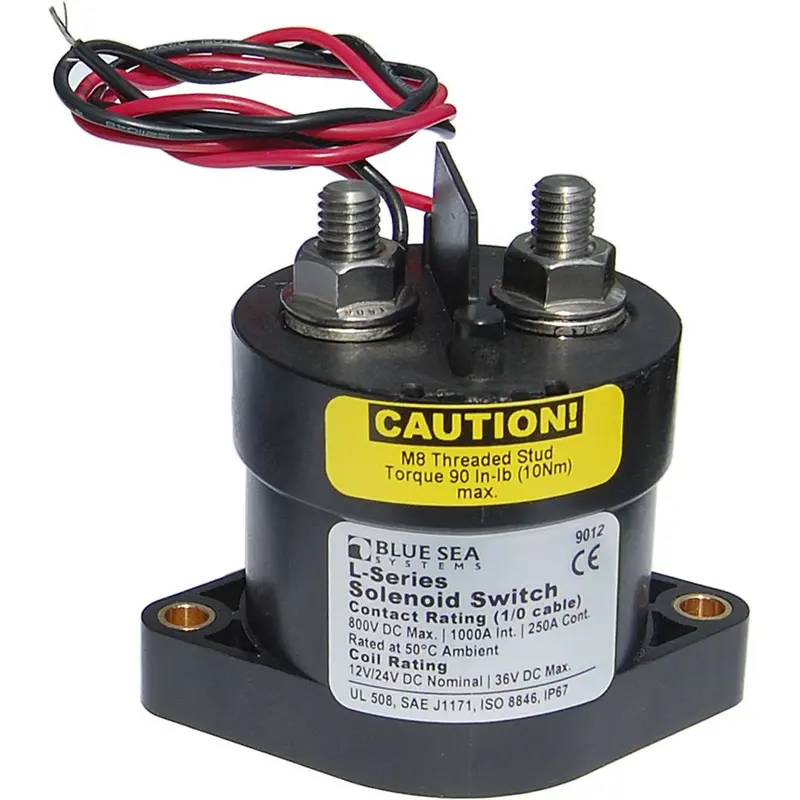 Blue Sea 9012 L Solenoid Switch - 12-24Vdc - 250A [9012] 1