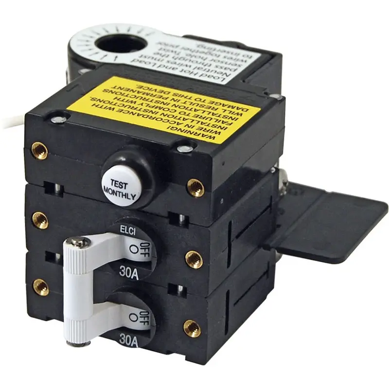 Blue Sea A-Series Elci Main Circuit Breaker - Double Pole 120V Ac 30A [3106100] 1