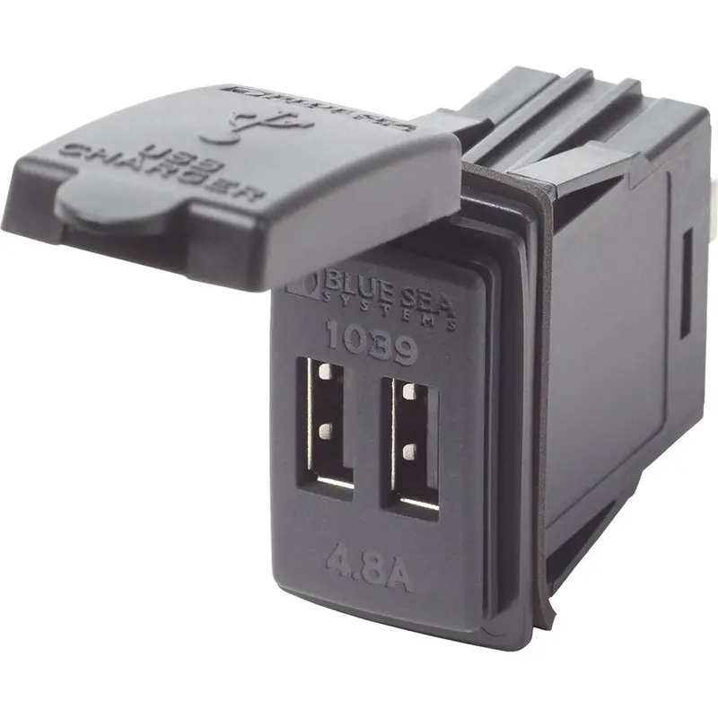 Blue Sea Dual Usb Charger - 24V Contura Mount [1039] 1