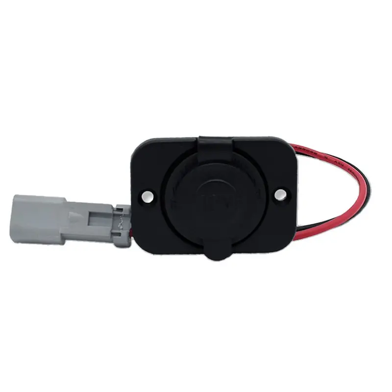 Bluewater 12V W/Single Sealed Socket W/Deutsch Connector  Plate [6000-3004] 1