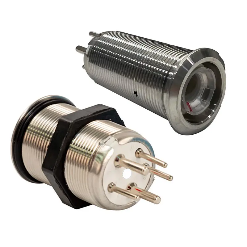 Bluewater 22Mm Inrush Push Button Switch Nav/Anchor Off/On/On - Blue/Green/Red Led - Switch Body Only [9059-3114] 1