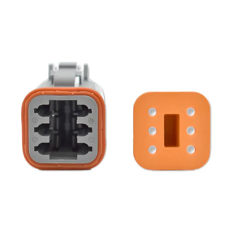 Bluewater 6 Position Female Deutsch Connector W/Wedge Lock [Dt06-6S] 1