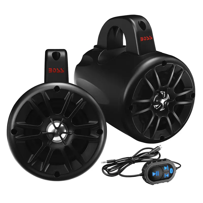 Boss Audio 4" Bm40ampbt Amplified Waketower Speakers - Matte Black - 500W [Bm40ampbt] 1