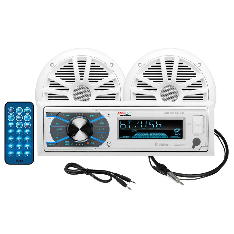 Boss Audio Mck632wb.6 Marine Stereo  6.5" Speaker Kit - White [Mck632wb.6] 1