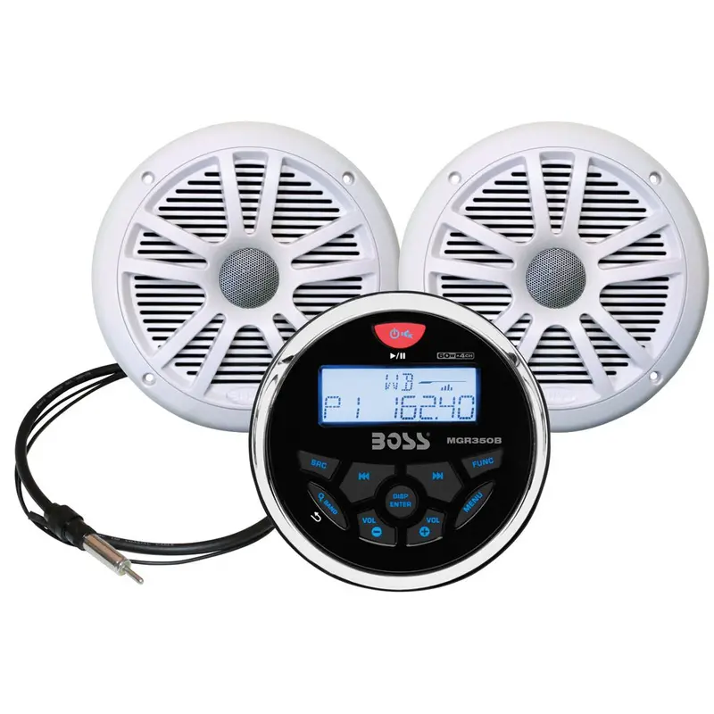 Boss Audio Mckgb350w.6 Marine Stereo  6.5" Speaker Kit - White [Mckgb350w.6] 1