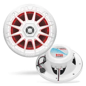 Boss Audio Mrgb55w 5.25" Marine Speakers W/Rgb Lighting - White [Mrgb55w] 1