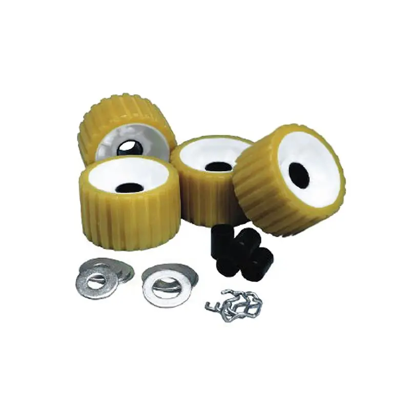 C.E. Smith Ribbed Roller Replacement Kit - 4 Pack - Gold [29310] 1