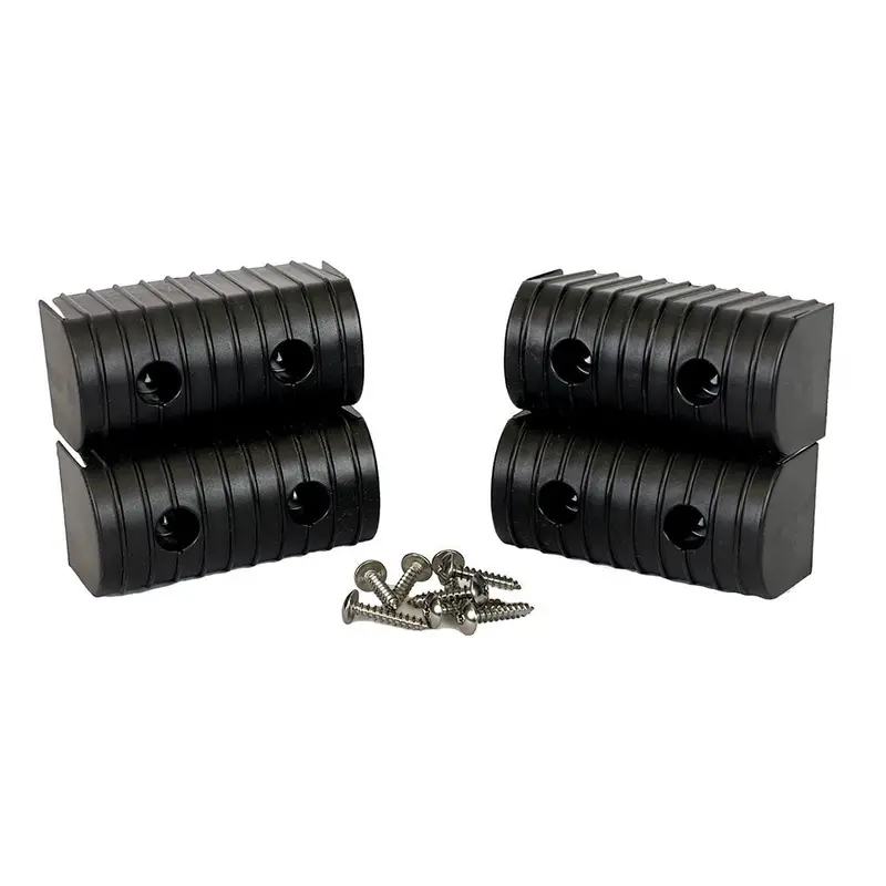 Caliber Bunkwrap End Cap 2X4" Black Accessory Kit W/Stainless Steel Hardware *4-Pack [23051-Bk] 1