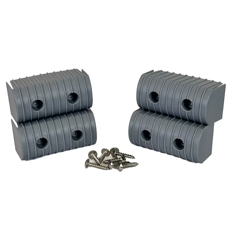 Caliber Bunkwrap End Cap 2X4" Grey Accessory Kit W/Stainless Steel Hardware *4-Pack [23051] 1
