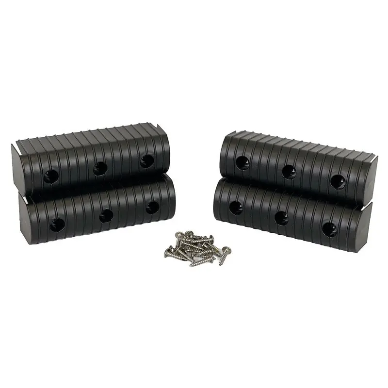 Caliber Bunkwrap End Cap 2X6" Black Accessory Kit W/Stainless Steel Hardware *4-Pack [23053-Bk] 1