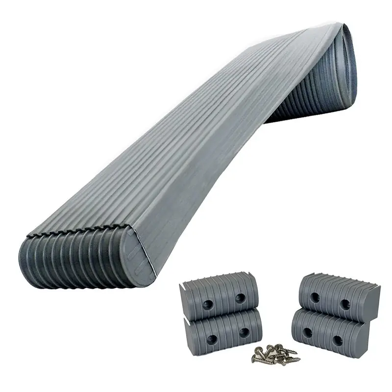 Caliber Bunkwrap Kit - Grey 24' X 2" X 4" Roll + 4 Caps + Hrdw Roll + 4 Endcaps  Stainless Steel Hardware [23054] 1