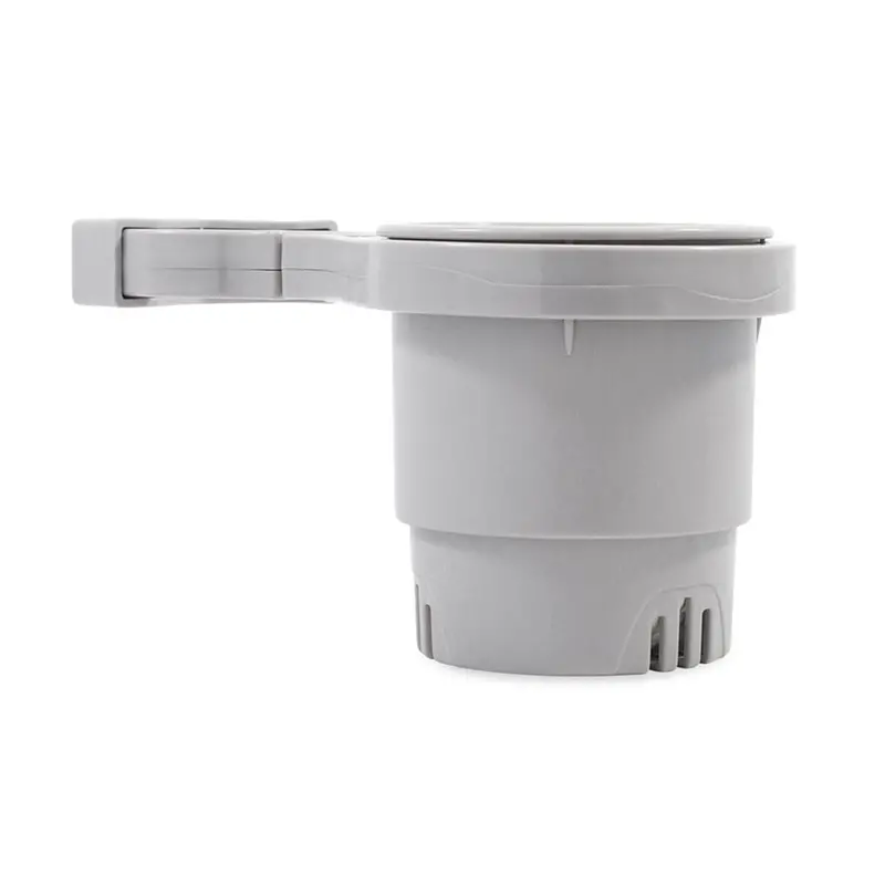 Camco Clamp-On Rail Mounted Cup Holder - Small For Up To 1-1/4" Rail - Grey [53093] 1