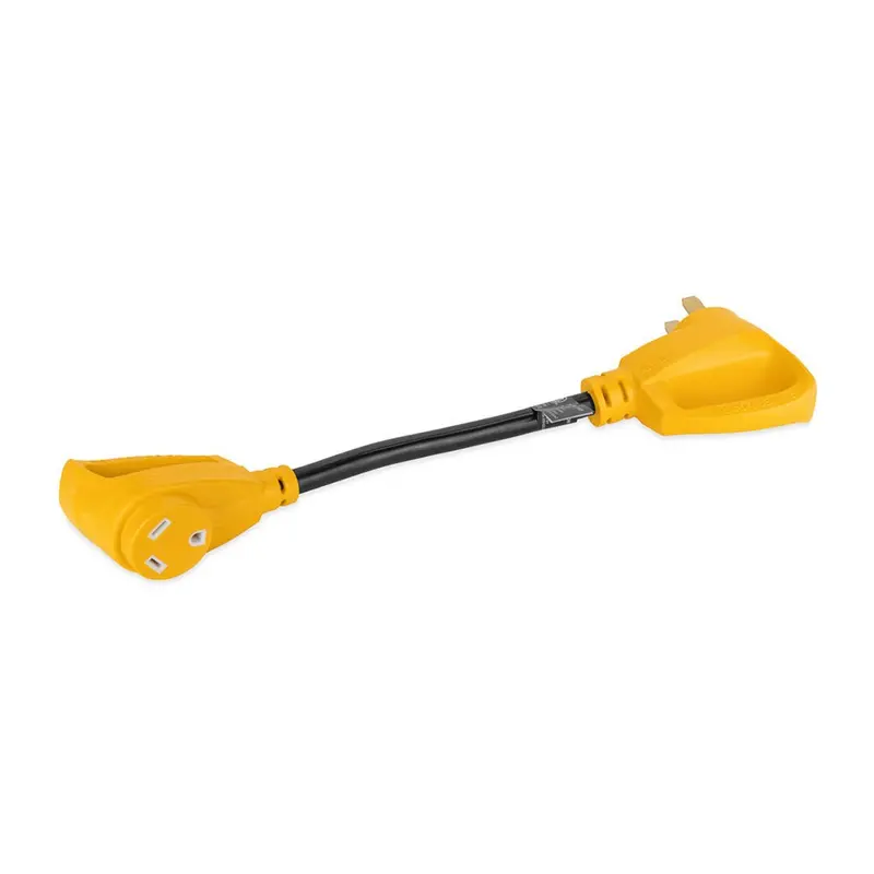 Camco Power Grip 18" Dogbone Adapter - 50 Amp Male/30 Amp Female [55173] 1