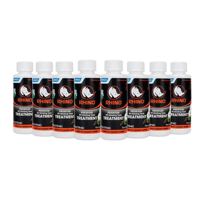 Camco Rhino Premium Rv Holding Tank Treatment - 8 Single 4Oz Bottles [41511] 1