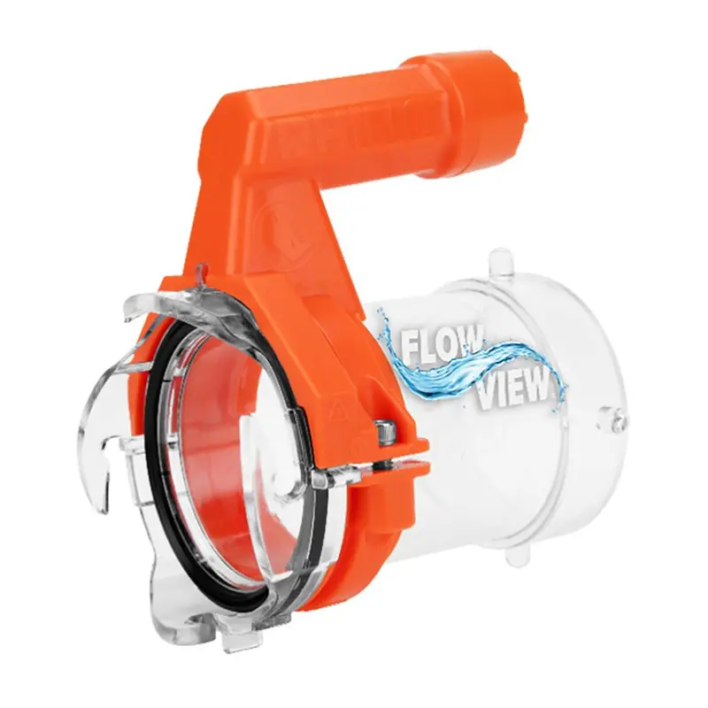 Camco Rhino Rv Sewer Hose Extender Pro - 5 Sewer Hose Extension - Torque-Grip Handle W/Built-In Led Flashlight [39570] 1