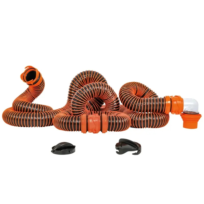 Camco Rhinoextreme 20 Sewer Hose Kit W/4 In 1 Elbow Caps [39867] 1