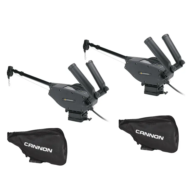 Cannon Optimum 10 Bt Electric Downrigger 2-Pack W/Black Covers [1902335X2/Covers] 1