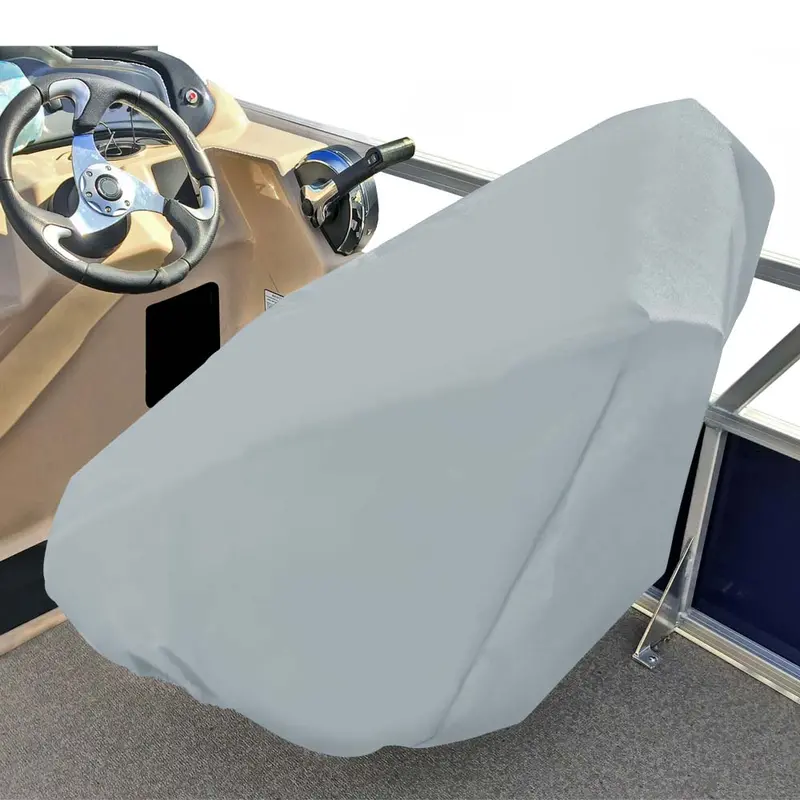 Carver Poly-Flex Ii Captains Chair Cover - Fits Up To 32H X 26W X 25D - Grey [61061F-10] 1