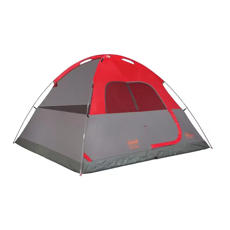 Coleman 6-Person Flatwoods Ii Lightweight Dome Camping Tent - Red [2207385] 1