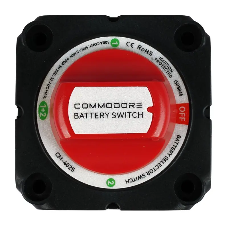 Commodore 4-Position Compact Dual Battery Selector Switch [Cm-402S] 1