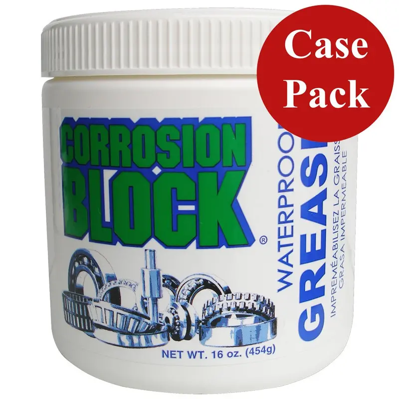 Corrosion Block High Performance Waterproof Grease - 16Oz Tub - Non-Hazmat, Non-Flammable  Non-Toxic *Case Of 6* [25016Case] 1