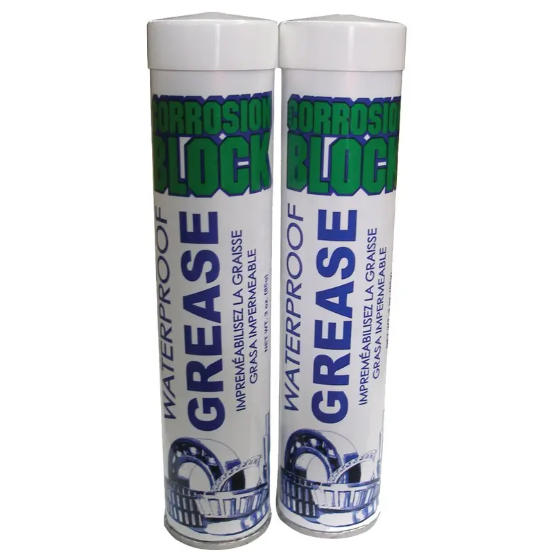 Corrosion Block High Performance Waterproof Grease - (2) 3Oz Cartridges - Non-Hazmat, Non-Flammable  Non-Toxic [25003] 1