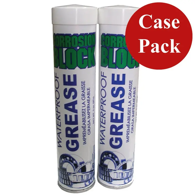 Corrosion Block High Performance Waterproof Grease - (2)2Oz Tube - Non-Hazmat, Non-Flammable  Non-Toxic *Case Of 6* [25003Case] 1