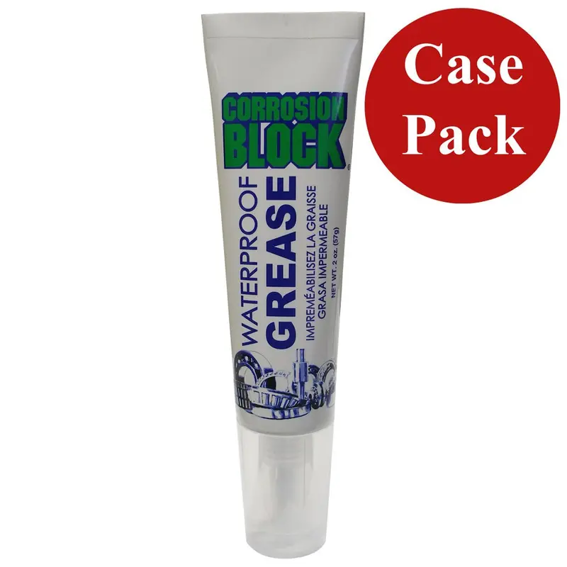 Corrosion Block High Performance Waterproof Grease - 2Oz Tube - Non-Hazmat, Non-Flammable  Non-Toxic *Case Of 24* [25002Case] 1
