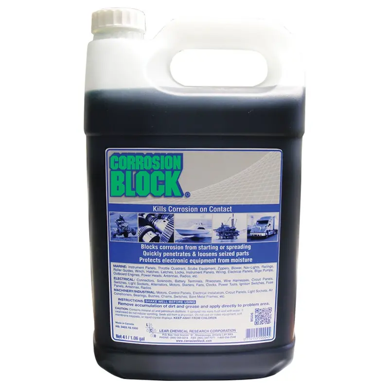 Corrosion Block Liquid 4-Liter Refill - Non-Hazmat, Non-Flammable  Non-Toxic [20004] 1