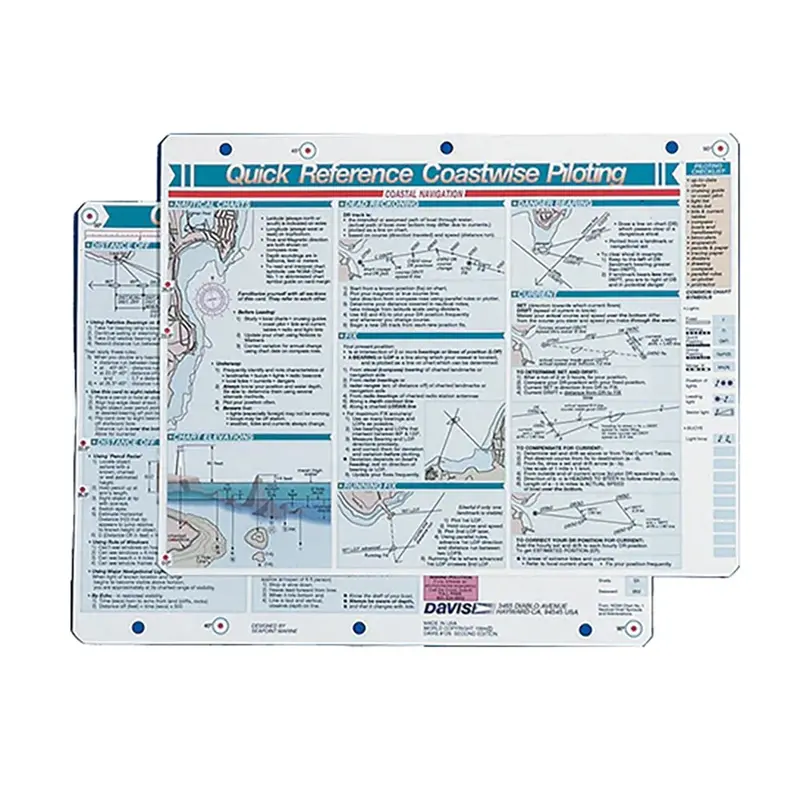 Davis Quick Reference Coastwise Piloting Card [126] 1