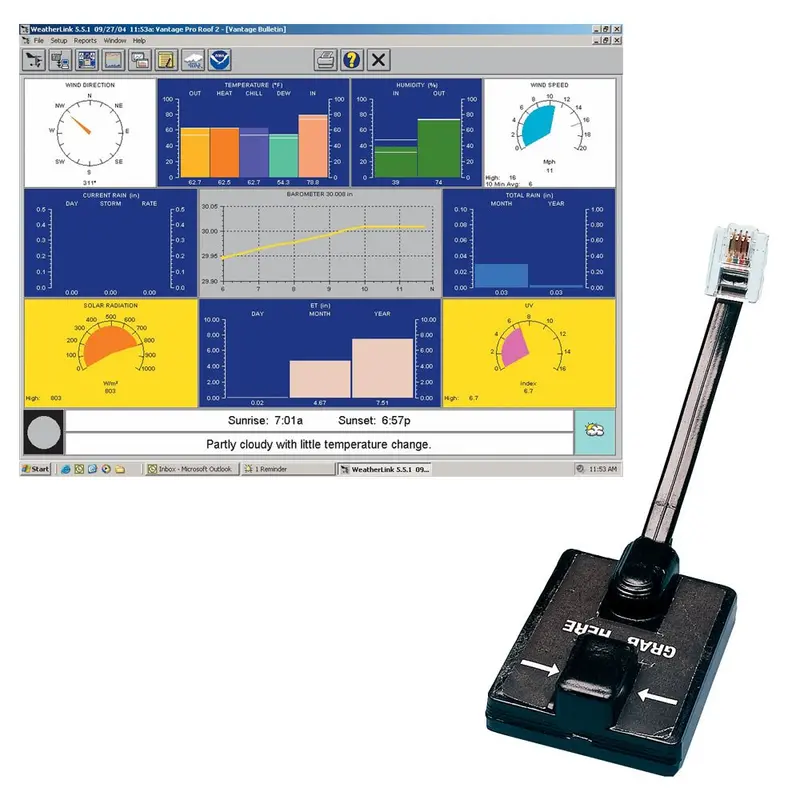 Davis Weatherlink Windows - Serial Port F/Vantage Vue & Pro2 Series [6510Ser] 1