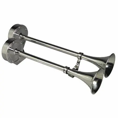 Deluxe Dual Trumpet Horn (Stainless) 1