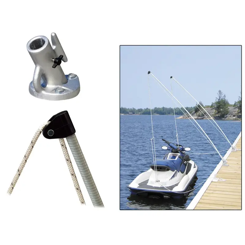 Dock Edge Economy Mooring Whips 2Pc 12Ft 4000 Lbs Up To 23 Ft [De3120f] 1