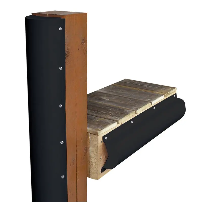 Dock Edge Piling Bumper - One End Capped - 6' - Black [De1020bf] 1