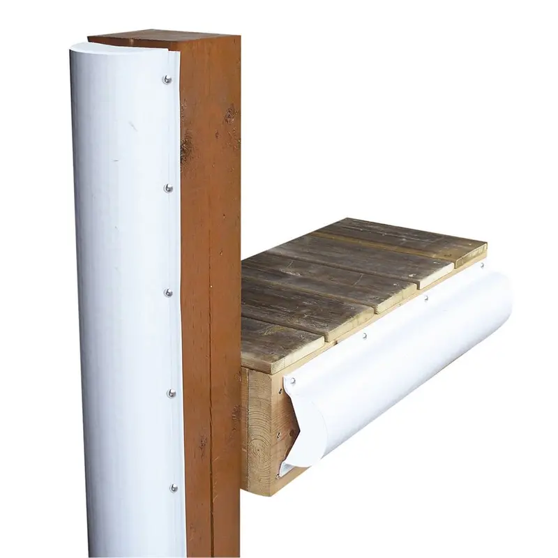 Dock Edge Piling Bumper - One End Capped - 6' - White [De1020f] 1
