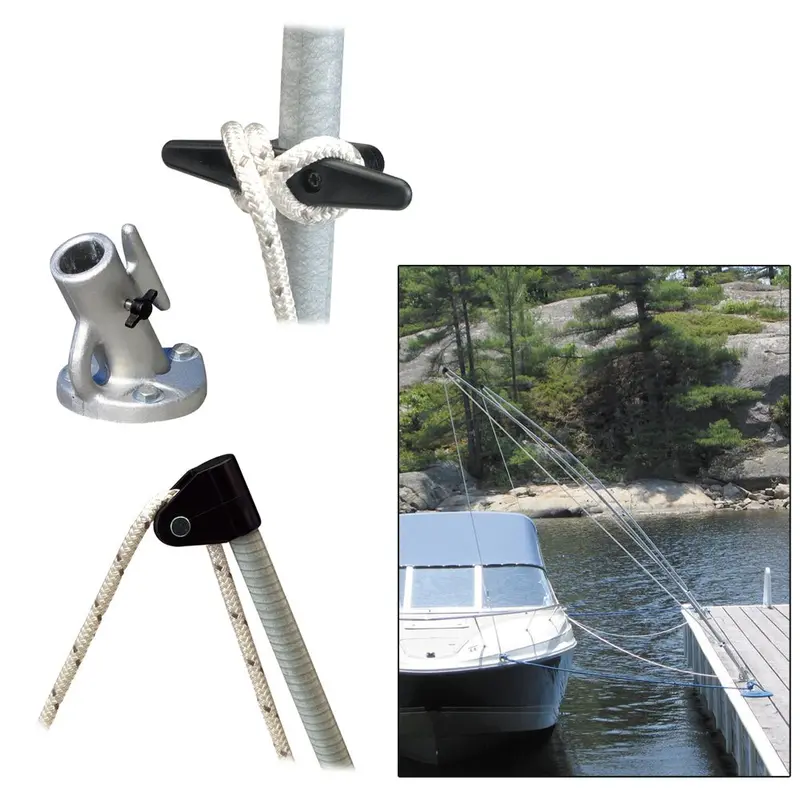 Dock Edge Premium Mooring Whips 2Pc 8Ft 2,500 Lbs Up To 18Ft [De3200f] 1