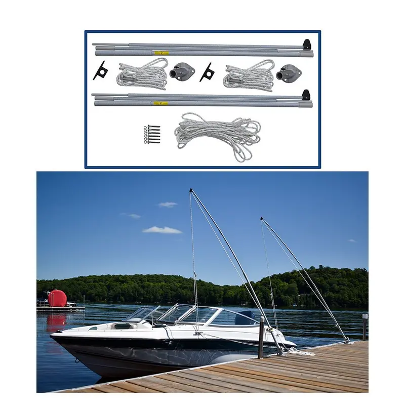 Dock Edge Supreme Ez-Stow Mooring Whips - 10' - 4,000Lbs - Up To 21' [De3330f] 1