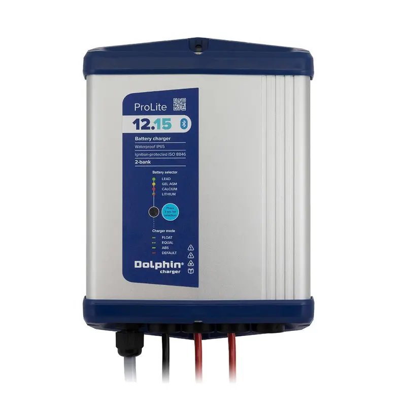 Dolphin Charger Prolite Series Dolphin Battery Charger - 12V, 15A, 110Vac - 2 Outputs [99215] 1