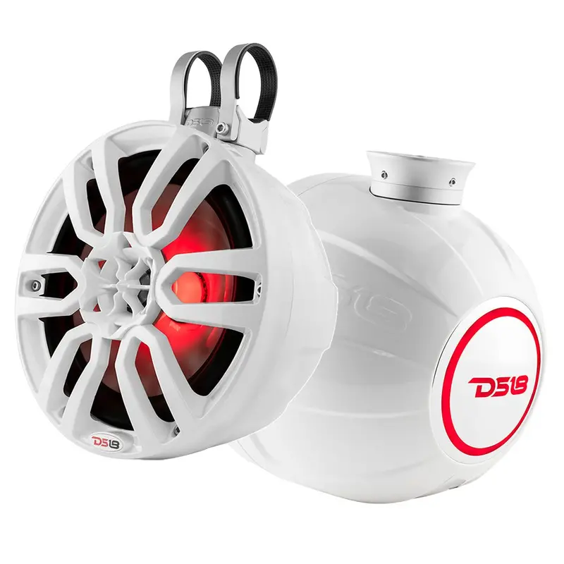 Ds18 Hydro 6.5" Compact Wakeboard Pod Tower W/Rgb Light - 300W - White [Nxl-Ps6w] 1