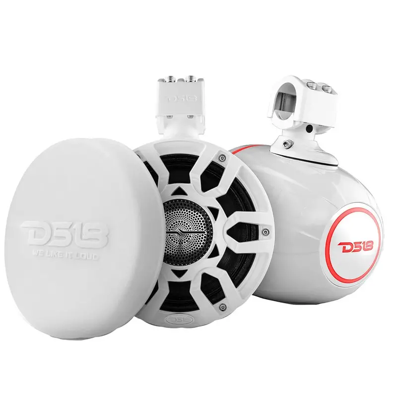 Ds18 Hydro 8" Marine Tower Speakers W/Rgb Led Lights  Pro Audio Loudspeakers - White [Nxl-X8pro/Wh] 1