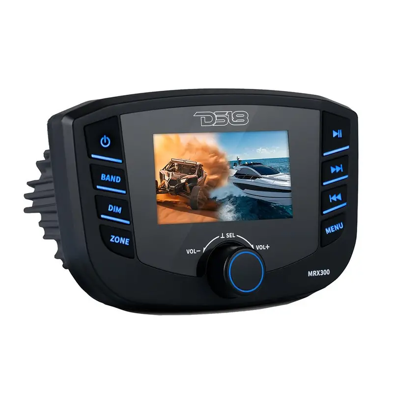 Ds18 Marine Headunit Tft Screen - 3 Zones - 4V Output - Bluetooth - Rds 4X50 Watts [Mrx300] 1