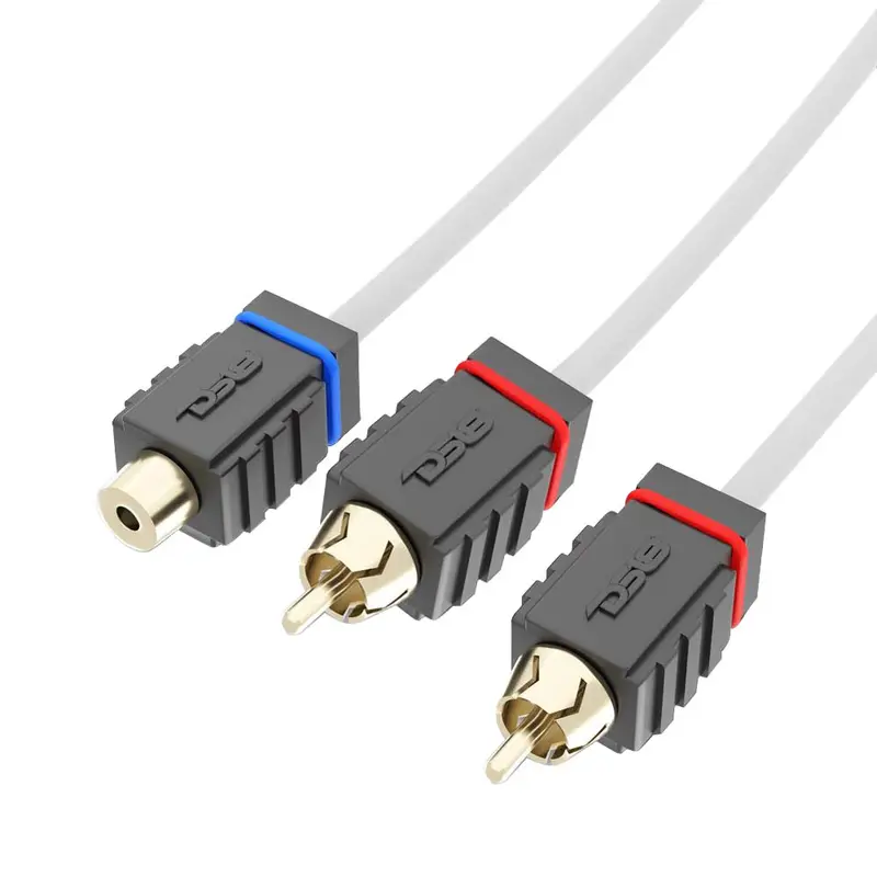 Ds18 Marine Tinned Ofc Rca Cable - 1 Female To 2 Male [Mofcr-1F2m] 1