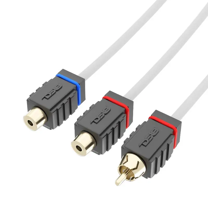 Ds18 Marine Tinned Ofc Rca Cable - 2 Female To 1 Male [Mofcr-2F1m] 1