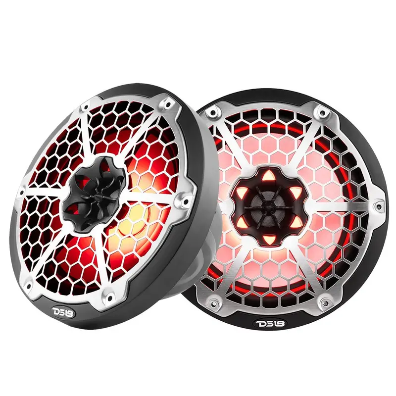 Ds18 New Edition Hydro 8" 2-Way Marine Speakers W/Rgb Led Lighting 375W - Black [Nxl-8M/Bk] 1