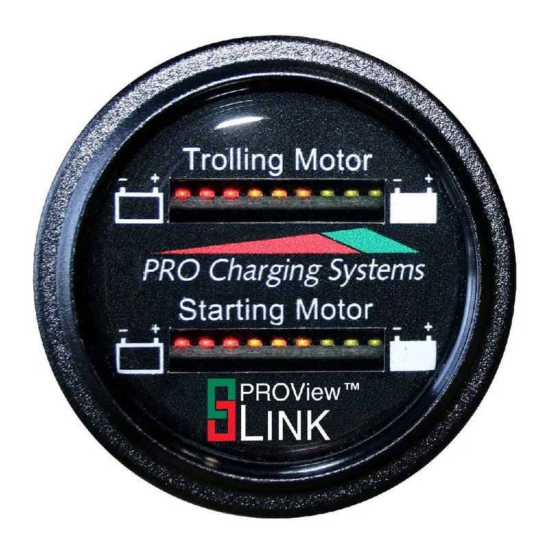 Dual Pro Battery Fuel Gauge - Marine Dual Read Battery Monitor - 12V/36V System - 15 Battery Cable [Bfgwom1536v/12V] 1