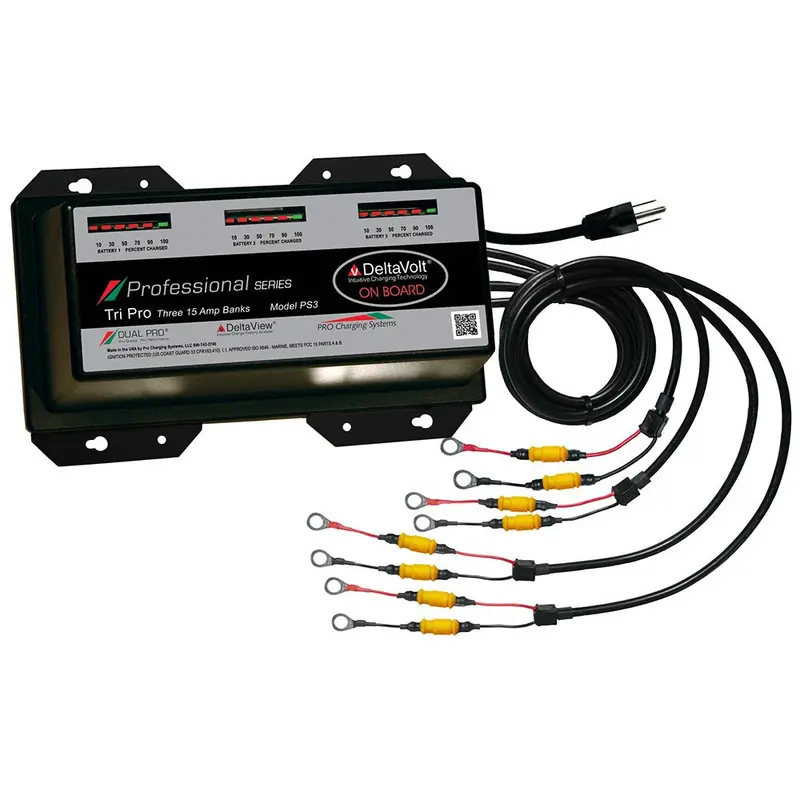 Dual Pro Professional Series Battery Charger - 45A - 3-15A-Banks - 12V-36V [Ps3] 1