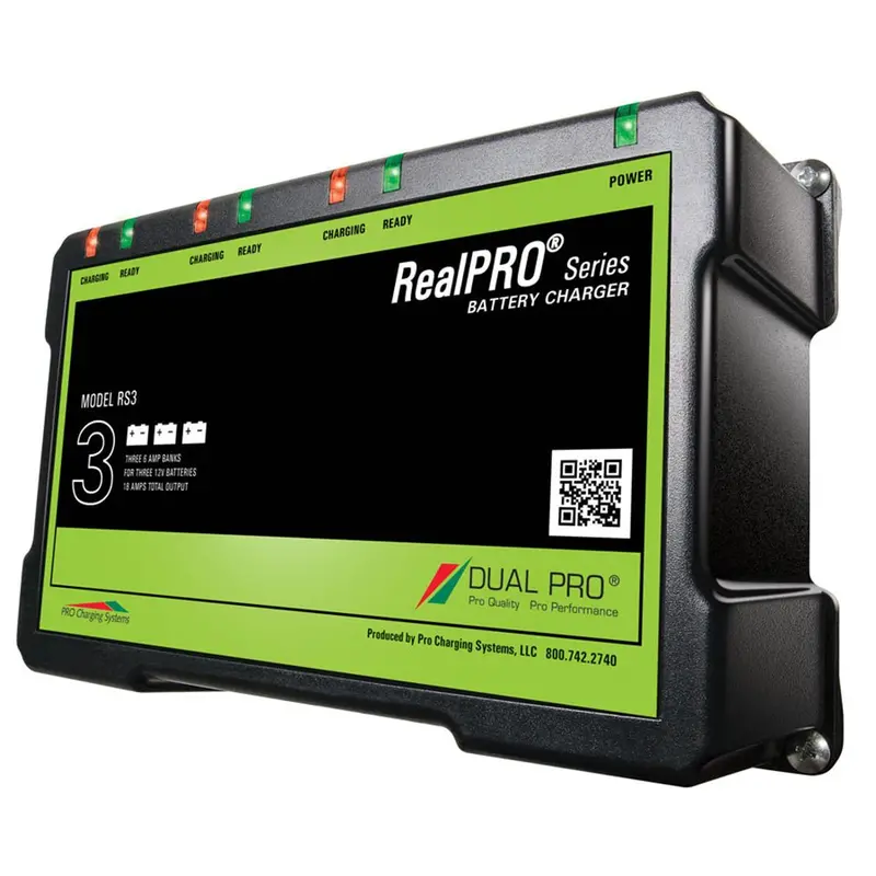 Dual Pro Realpro Series Battery Charger - 18A - 3-6A-Banks - 12V-36V [Rs3] 1