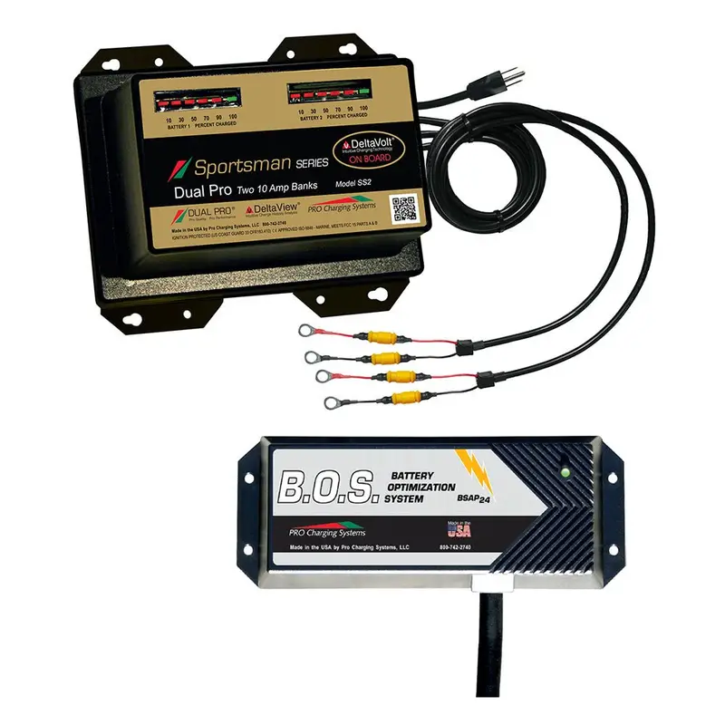 Dual Pro Ss2 2 Bank Battery Charger W/2 Bank B.O.S. [Ss2/Bos12v2] 1