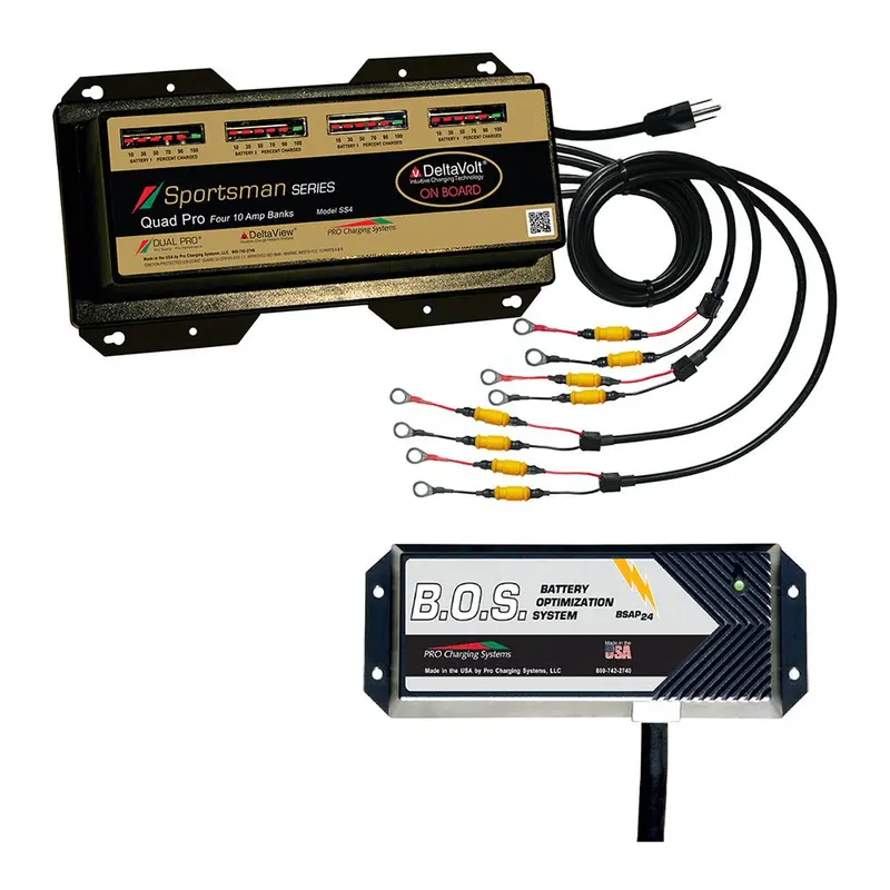 Dual Pro Ss4 4 Bank Battery Charger W/2 Bank B.O.S. [Ss4/Bos12v2] 1